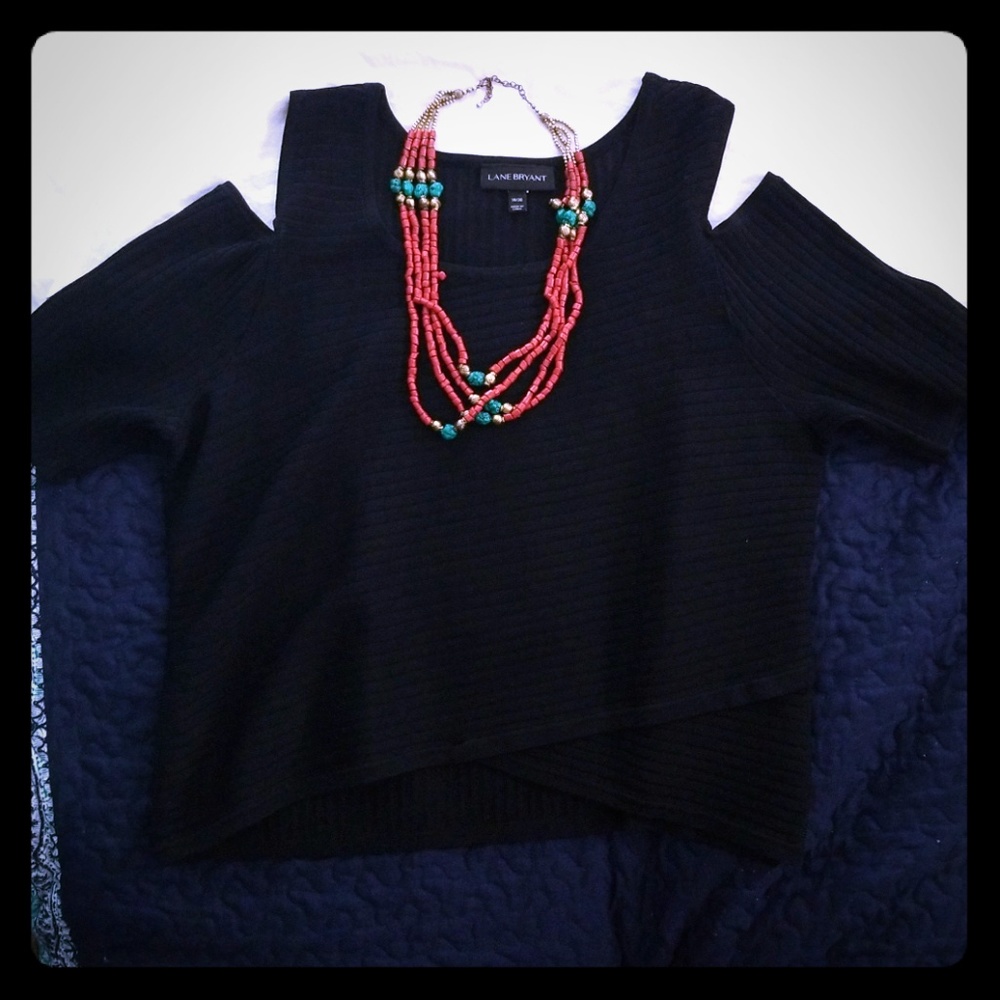 Lane Bryant Cut out Crop Top